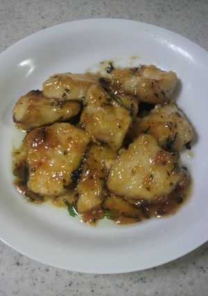 鶏胸肉の梅肉ソース-レシピのメイン写真