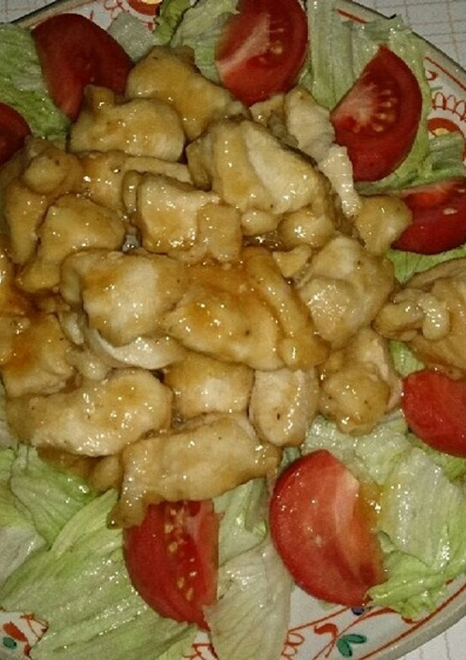 鶏むね肉のしっとり甘酢炒め-レシピのメイン写真