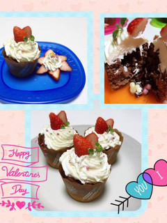 ビックリ箱みたいな簡単★カップケーキ★-レシピのメイン写真