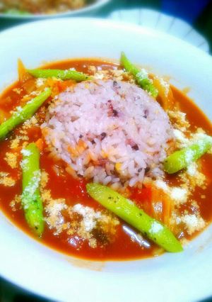 夏野菜のトマトカレー風☆*。-レシピのメイン写真