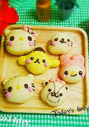 サンリオキャラクターのパン-レシピのメイン写真