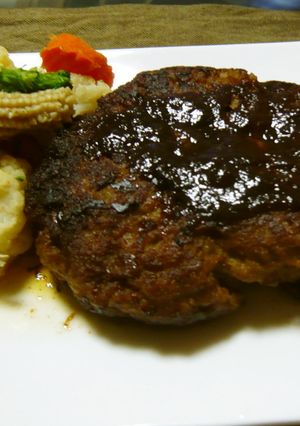 【肉料理】簡単シンプルハンバーグ-レシピのメイン写真