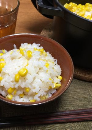 生をそのままとうもろこしご飯-レシピのメイン写真
