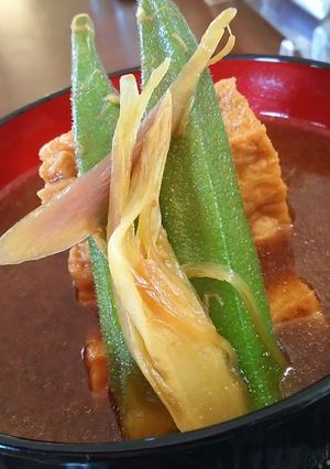 夏バテ解消ネバネバお味噌汁・茗荷風味-レシピのメイン写真