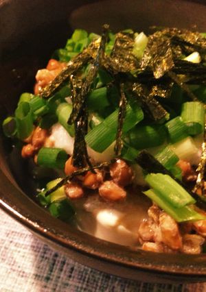 かけるだけ簡単！トロロ素麺つゆ納豆腐-レシピのメイン写真