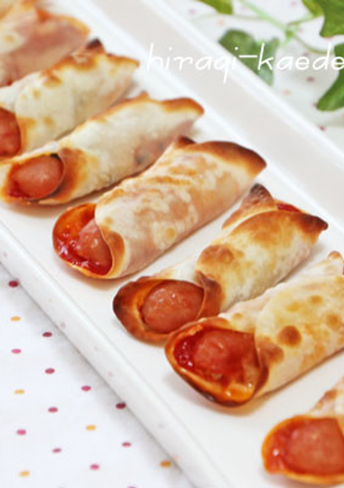 ウインナーの餃子の皮包み＊トースター焼き-レシピのメイン写真