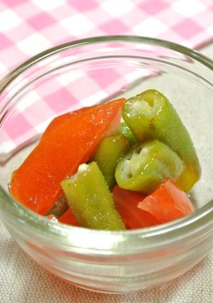 すぐに食べれる！オクラとトマトのマリネ-レシピのメイン写真