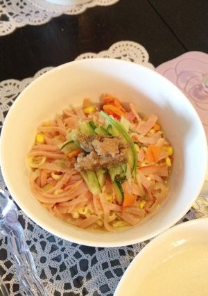 カップラーメンで♪スープ冷やし中華♡-レシピのメイン写真