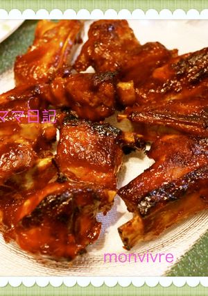 市販のBBQソースで簡単「ポークリブ」-レシピのメイン写真