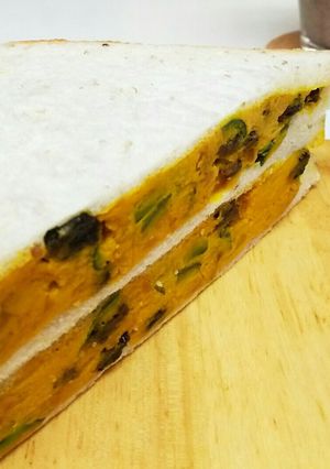 かぼちゃとピーナツバターのサンドイッチ-レシピのメイン写真