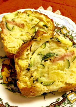ズッキーニ&ヤングコーンのケークサレ☆-レシピのメイン写真