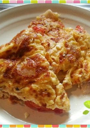 トマトとベーコンで☆スパニッシュオムレツ-レシピのメイン写真