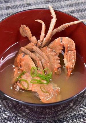 かにの味噌汁-レシピのメイン写真
