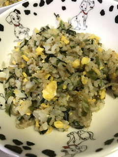 野沢菜ちりめん炒飯-レシピのメイン写真