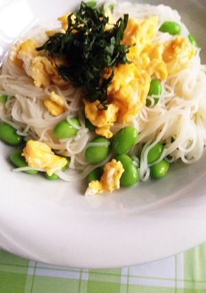 休日のひとりランチ♪ぶっかけソーメン-レシピのメイン写真