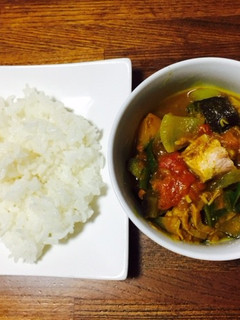 レンジでチン!夏野菜のツナカレー-レシピのメイン写真