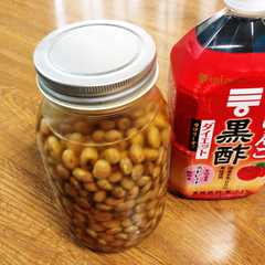 รูปของ リンゴ酢で作る酢大豆
