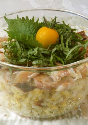 ゆかり入り★アジの干物チャーハン弁当-レシピのメイン写真
