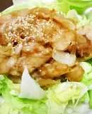 ロース豚肉のスライスしょうが焼き