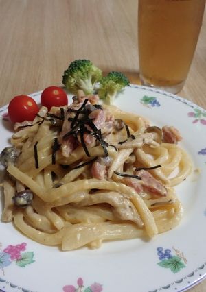 サッコが作る☆カルボナーラうどん♪-レシピのメイン写真