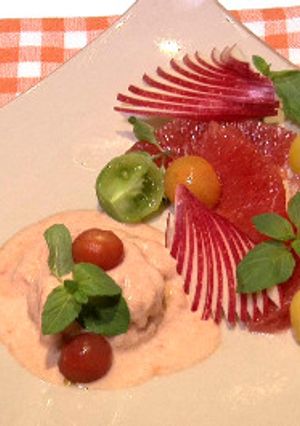 ニコラス風さっぱりトマトのアイスクリーム-レシピのメイン写真