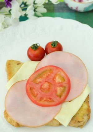 コンポタ味のパンでクロックムッシュ風に-レシピのメイン写真