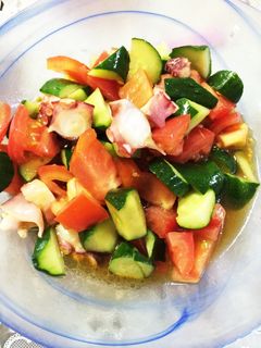 タコと夏野菜のさっぱりダレ-レシピのメイン写真