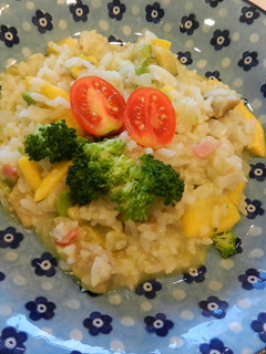 夏野菜で作る簡単チーズリゾット-レシピのメイン写真