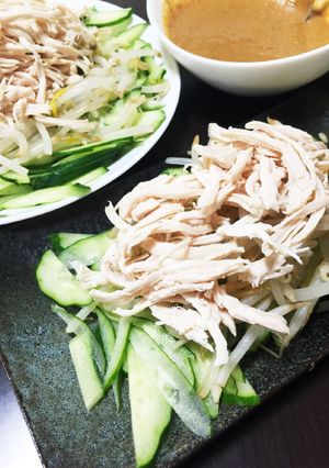 節約！もやしとサラダチキンのバンバンジー-レシピのメイン写真