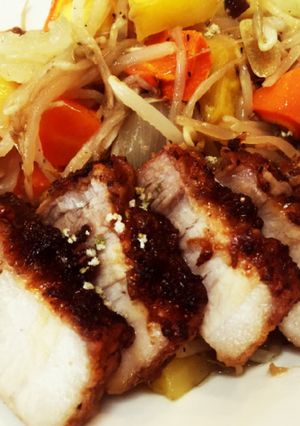 豚バラと野菜のオーブン焼き-レシピのメイン写真