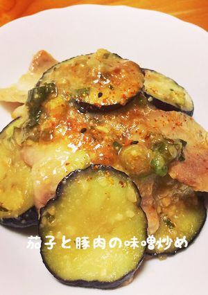 *茄子と豚肉の味噌炒め*-レシピのメイン写真