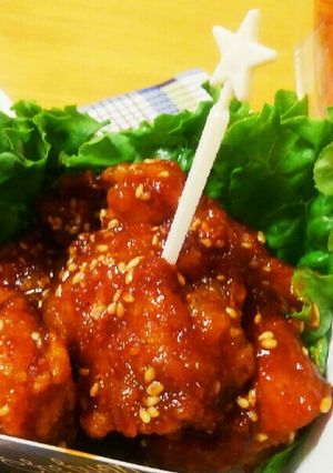 ピリ辛唐揚げ♪ゴママヨ&シーザーマヨ味-レシピのメイン写真