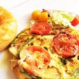 夏野菜のスパニッシュチーズオムレツ