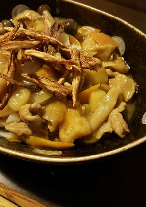 素揚げゴボウで☆美味しいカレーうどん-レシピのメイン写真