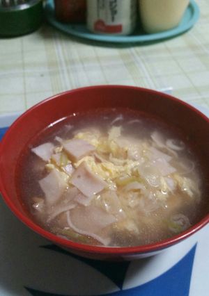 ハムで一品美味しいスープ-レシピのメイン写真