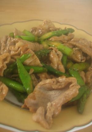 豚肉とアスパラのオイスターソース炒め-レシピのメイン写真