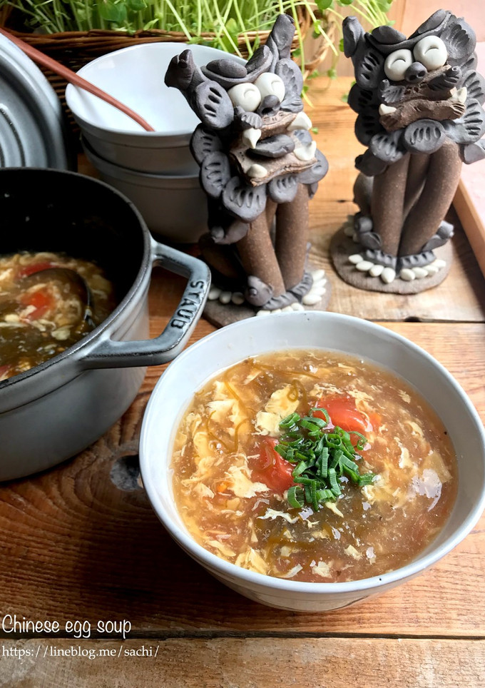 トマトともずくの中華風玉子スープ-レシピのメイン写真