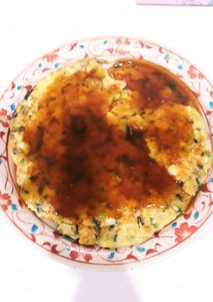 混ぜて焼くだけ！簡単えびたま-レシピのメイン写真