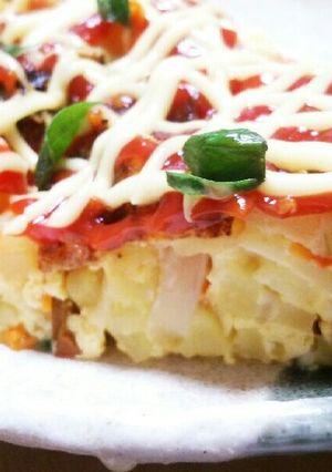 何でも入れちゃえ！オープンオムレツ♪-レシピのメイン写真