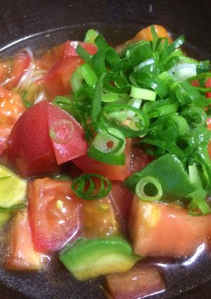 トマトとアボカドのあっさり素麺-レシピのメイン写真