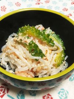 しらたきとゴーヤの明太子炒め-レシピのメイン写真