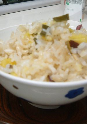 繊維たっぷり♪さつま芋玄米ご飯-レシピのメイン写真