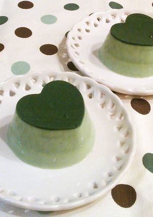 レンジで♪ふるふる☆とろける抹茶プリン-レシピのメイン写真