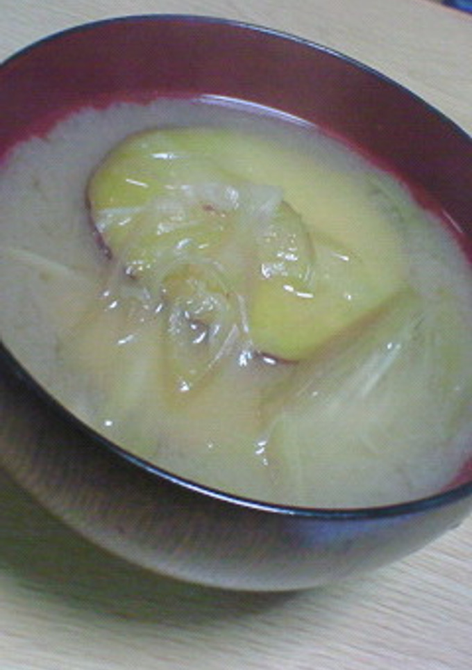 やみつき☆サツマイモとみょうがのお味噌汁-レシピのメイン写真
