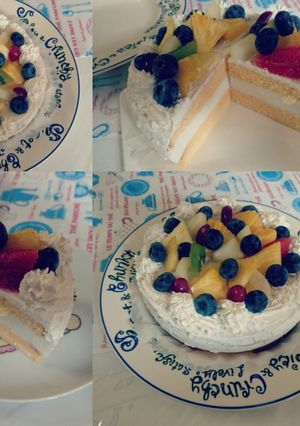 杏仁豆腐のフルーツケーキ☆-レシピのメイン写真