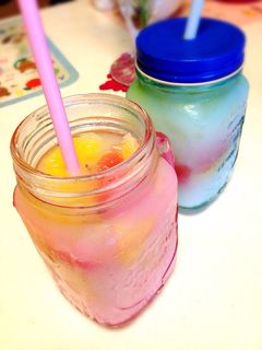 メイソンジャーでフルーツカルピス☆-レシピのメイン写真