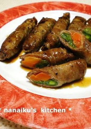 いんげんと人参の豚肉巻き-レシピのメイン写真