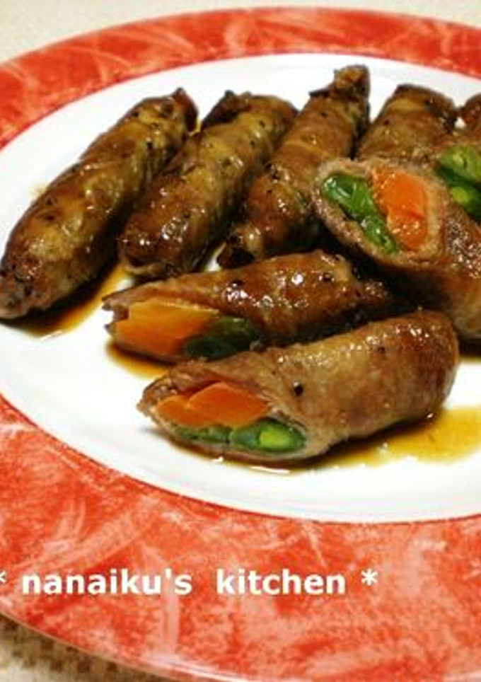 いんげんと人参の豚肉巻き-レシピのメイン写真