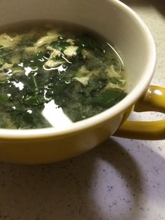 モロヘイヤと卵のふわとろお味噌汁-レシピのメイン写真