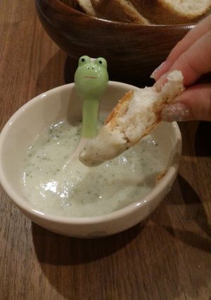 ジャガイモとモロヘイヤのポタージュ-レシピのメイン写真